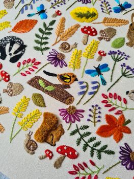 A Walk In The Woods Hand Embroidery Kit, 9 of 12