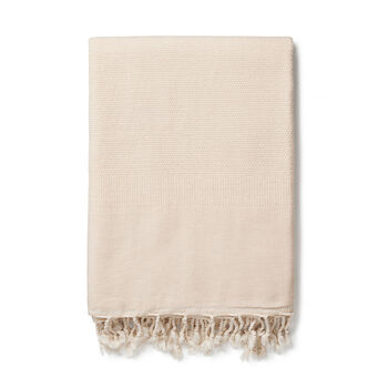 Ekin Vintage Inspired Cotton And Wool Throw, 3 of 4