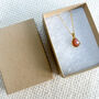 18ct Gold Plated Sunstone Necklace, thumbnail 1 of 2