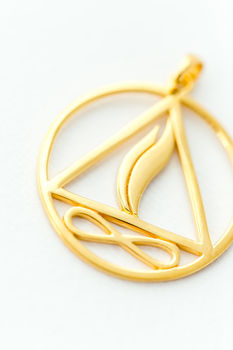 Gold Twin Flame Pendant, 2 of 5