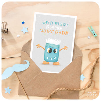 Greatest Creation Funny Happy Father's Day Dad Card, 5 of 6