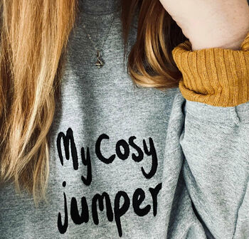 My Cosy Jumper Embroidered Sweatshirt, 2 of 7