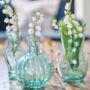 Set Of Three Mini Vintage Glass Bud Vases, thumbnail 3 of 6