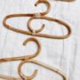 Curved Baby And Kids Rattan Hanger Set Of Three, thumbnail 5 of 6