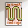 Le Freak Print | Disco Print | Music Poster | Wall Art | A5 A4 A3 | Disco | Bold | Typographic | Quote, thumbnail 4 of 5