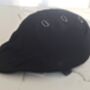 Black Twill Cap Cycle Helmet And Cover Unisex, thumbnail 4 of 6