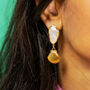 Mother Of Pearl Seashell Charm Earrings, thumbnail 3 of 7
