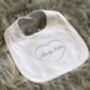 Personalised Embroidered Baby Bib, thumbnail 6 of 7