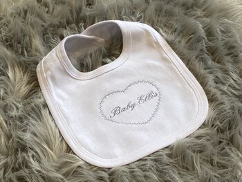 Personalised Embroidered Baby Bib, 6 of 7