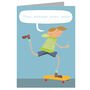 Personbalised Skateboarder Greetings Card, thumbnail 2 of 5