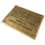 Custom Bronze Memorial Plaque With Raised Lettering, thumbnail 4 of 9
