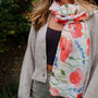 Poppy And Bluebell Flower Lightweight Scarf, thumbnail 1 of 4