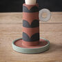 Vintage Print Ceramic Candle Holder, thumbnail 3 of 3