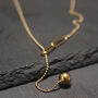 Beaded Necklace 18ct Gold Plated Jewellery For Women, thumbnail 1 of 6