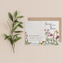 Wildflowers Seed Paper Save The Date, thumbnail 1 of 3