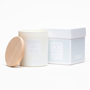 'Garden Party' Tea Rose And Cut Grass Luxury Soy Candle, 3 of 7