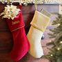 Personalised Luxury Velvet Christmas Stockings, thumbnail 3 of 6