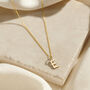 9ct Gold Letter Initial Necklace, thumbnail 3 of 5