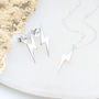 Personalised Sterling Silver Lightning Bolt Necklace, thumbnail 2 of 5