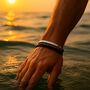 Men's Minimalist Polished Titanium Cuff Bangle, thumbnail 3 of 10