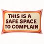 This Is A Safe Space To Complain Needlepoint Cushion, thumbnail 1 of 2