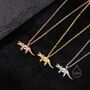 Triceratops Dinosaur Pendant Necklace, thumbnail 1 of 10