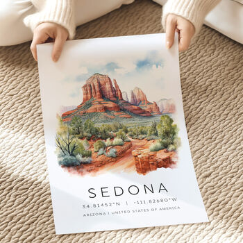 Travel Print Of Sedona National Park, 2 of 7