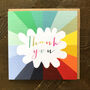 Colourful Thank You Card, thumbnail 1 of 5