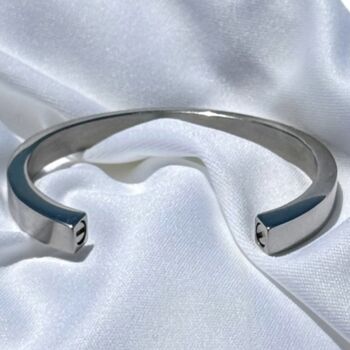 Personalised Memorial Bangle Ashes Urn Bracelet, 7 of 12