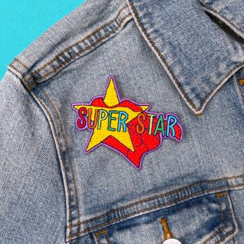 Super Star Sew On Patch, 2 of 3
