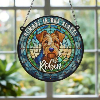 Welsh Terrier Memorial Suncatcher, 5 of 6