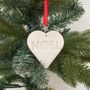 Noel Hanging Christmas Tree Heart Decoration, thumbnail 2 of 3