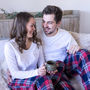 Personalised Embroidered Couples Heart Pyjamas, thumbnail 2 of 5