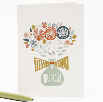 'thank You A Bunch' Greetings Card By Paper Moon | notonthehighstreet.com