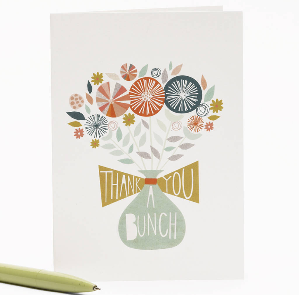 'Thank You A Bunch' Greetings Card By Paper Moon | notonthehighstreet.com