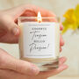 Retirement Gift Goodbye Tension Hello Pension Candle, thumbnail 1 of 5