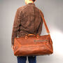 Zip Front Leather Duffel, thumbnail 9 of 12