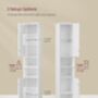 Tall Bathroom Cabinet With Lights Narrow Storage Unit, thumbnail 10 of 12