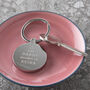 Personalised This Daddy Belongs To Keyring, thumbnail 1 of 3