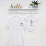Mummy/Daughter Personalised Birth Flower T Shirt Set, thumbnail 3 of 6