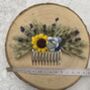 Sunflower And Lavender Flower Hair Comb, thumbnail 4 of 6