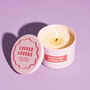 Funny Coffee Gift Coffee Lovers Club Pink Tin Candle, thumbnail 1 of 6