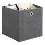Set Of Six Grey Foldable Storage Boxes, thumbnail 3 of 8