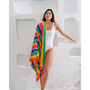Beach Towel Multicolour Bright Rainbow, thumbnail 2 of 7