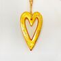 Gold Heart Hanging Decoration, thumbnail 2 of 5