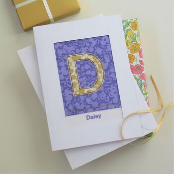 Gold Initial Card, 2 of 7