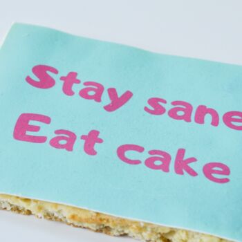 Stay Sane Eat Cake Postcake, 2 of 5