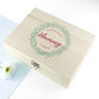 Personalised Leaf Wreath Mother's Day Tea Box With Tea, thumbnail 5 of 9