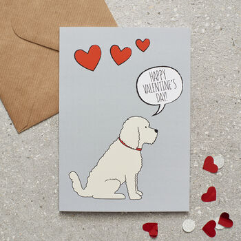 Cockapoo / Labradoodle Valentine's Day Card, 3 of 3