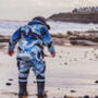 Orca Print Baby And Child Dungarees, thumbnail 3 of 9